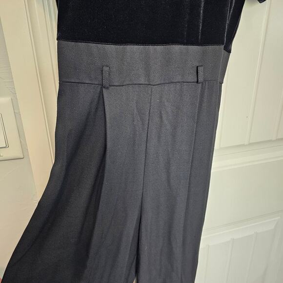 Vintage 90s John Roberts Velvet Jumper Womens Size 6 Black Mock Neck Whimsygoth - Picture 5 of 13